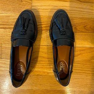 Franco Sarto Brody Platform Loafer Black Patent